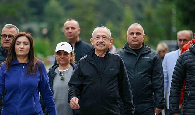 Kılıçdaroğlu, Abant Gölü çevresinde yürüyüş yaptı