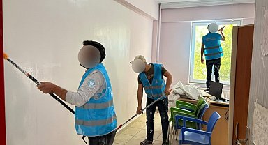 Kilis'te denetimli serbestlik yükümlüleri okulları yeni döneme hazırladı
