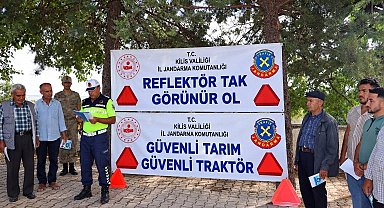 Kilis'te traktör sürücülerine "Güvenli Tarım" eğitimi