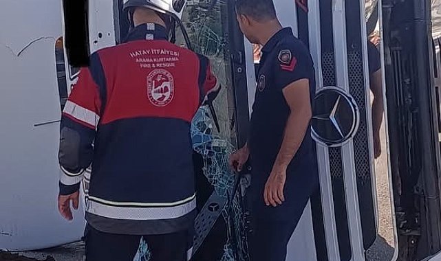 Kırıkhan'da trafik kazası: 1 yaralı