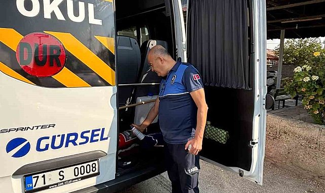 Kırıkkale'de okul servislerine sıkı denetim