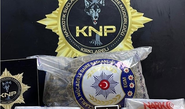 Kırklareli'de uyuşturucu operasyonu: 2 tutuklama