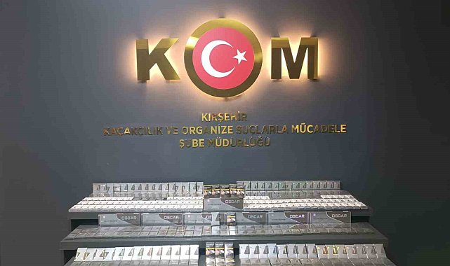 Kırşehir'de gümrük kaçağı sigara ele geçirildi