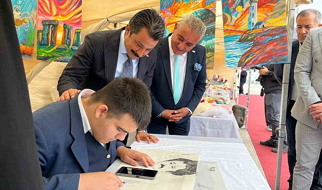 Kırşehir'de "Üreten Eller Sokağı"nda el emeği ürünler sergilendi