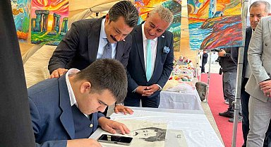 Kırşehir'de "Üreten Eller Sokağı"nda el emeği ürünler sergilendi