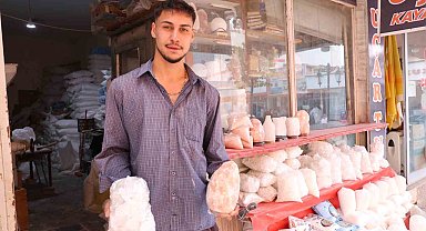 Kırşehir'de turşuluk kaya tuzuna talep azaldı