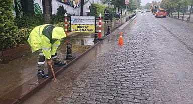 Kocaeli Büyükşehir ekipleri yağışa karşı seferber