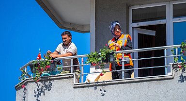Kocaeli Gebze'de komşuluk çiçek açtı