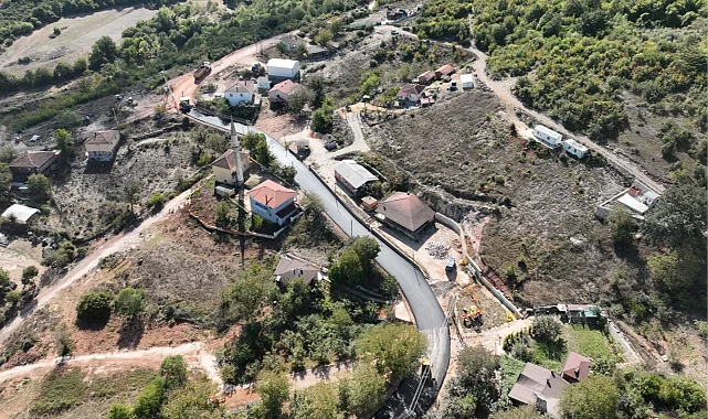 Kocaeli Körfez'de köy yollarına Büyükşehir dokunuşu