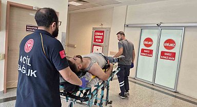 Kontrolden çıkan otomobil istinat duvarına çarptı: 1 yaralı