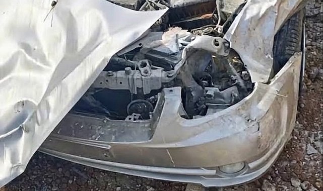 Kontrolden çıkan otomobil takla attı: 1 ölü, 2 yaralı
