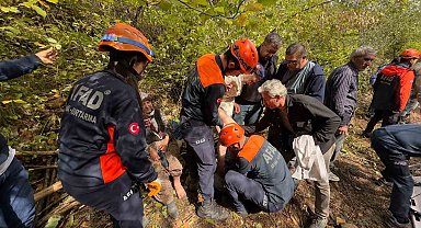 Konya'da kaybolan yaşlı çift, ekipler tarafından sağ olarak bulunarak kurtarıldı