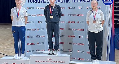 Konya'nın cimnastikteki gururu Liva Nur Yalçın Türkiye Şampiyonu