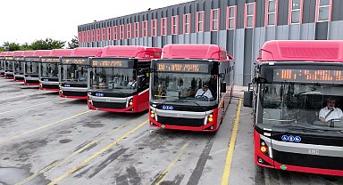 Konya'ya 10 çevreci otobüs daha filoya dahil oldu