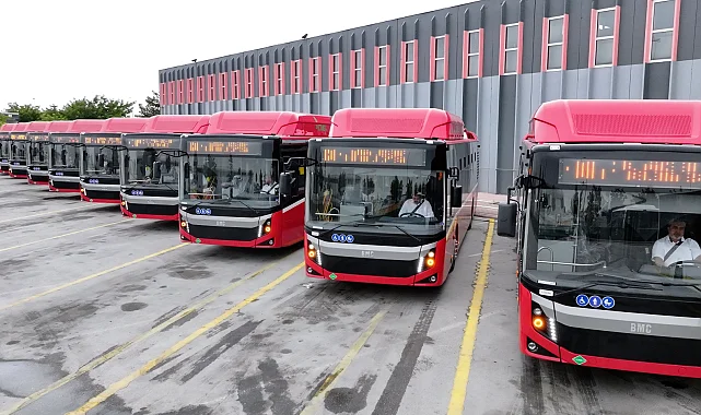 Konya'ya 10 çevreci otobüs daha filoya dahil oldu