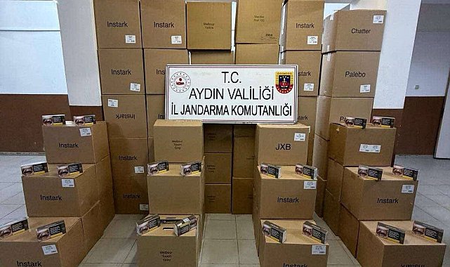 Köşk'te durdurulan araçtan 630 bin kaçak makaron çıktı
