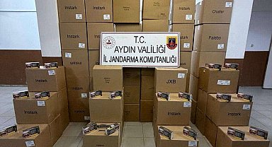 Köşk'te durdurulan araçtan 630 bin kaçak makaron çıktı