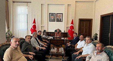 Kuluncak Belediye Başkanı Cengiz'den Kaymakam Bayguş'a ziyaret