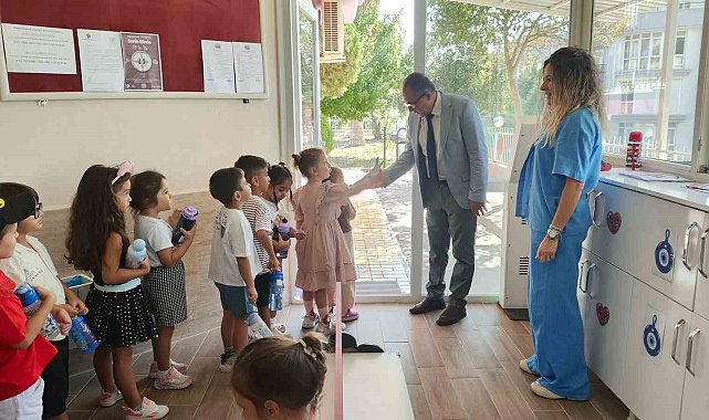 Kuşadası İlçe Milli Eğitim Müdürü Yapıcı anaokulunda eğitim çalışmalarını inceledi
