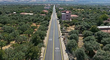 Kuyucak'taki yol yenilendi