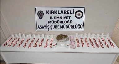 Lüleburgaz'da sırt çantasından uyuşturucu çıkan şahıs tutuklandı