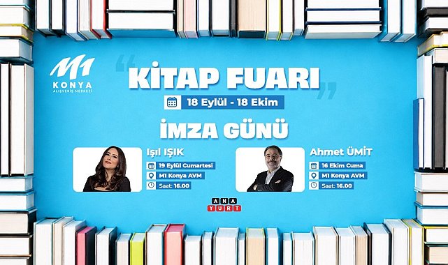 M1 Konya AVM'de Kitap Fuarı kapılarını açıyor
