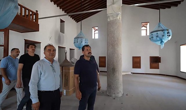 Mahremiye ve Şeyh Ali camilerindeki restorasyon çalışmaları incelendi