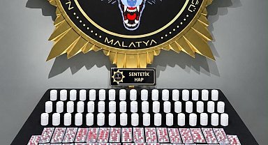 Malatya'da 3 bin 601 sentetik ecza ele geçirildi