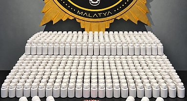 Malatya'da 46 bin 189 adet sentetik ecza hapı ele geçirildi