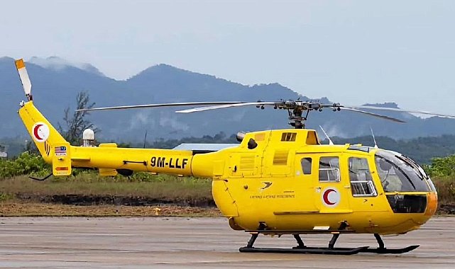 Malezya'da sağlık ekibini taşıyan helikopter düştü: 5 ölü