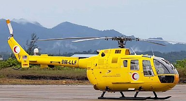 Malezya'da sağlık ekibini taşıyan helikopter düştü: 5 ölü