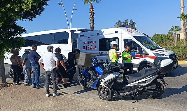 Manavgat'ta zincirleme kaza: Motosiklet sürücüleri yaralandı
