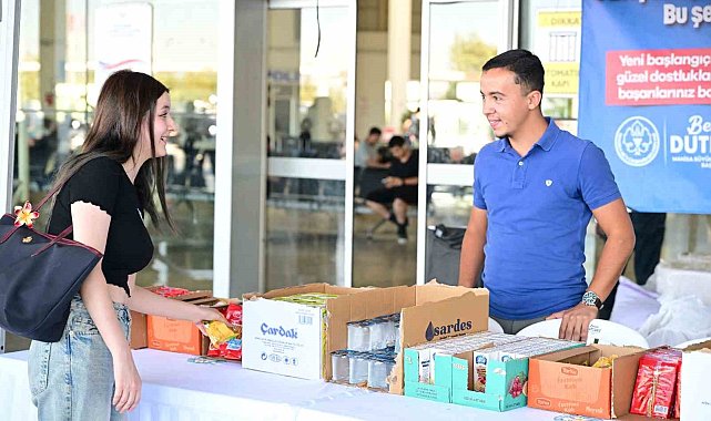 Manisa Büyükşehir Belediyesinden öğrencilere 'Hoş Geldin' karşılaması