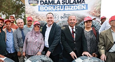 Manisa Salihli'de 500 üreticiye damlama sulama desteği