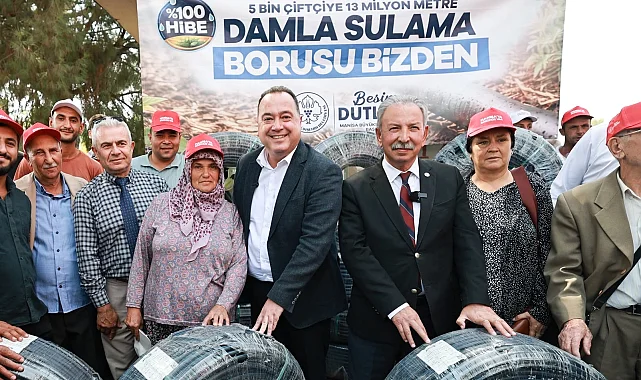 Manisa Salihli'de 500 üreticiye damlama sulama desteği