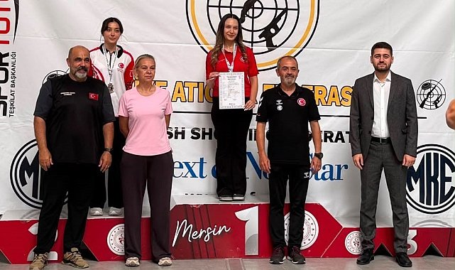 Manisalı milli sporcu Denktaş'tan rekor üstü atış