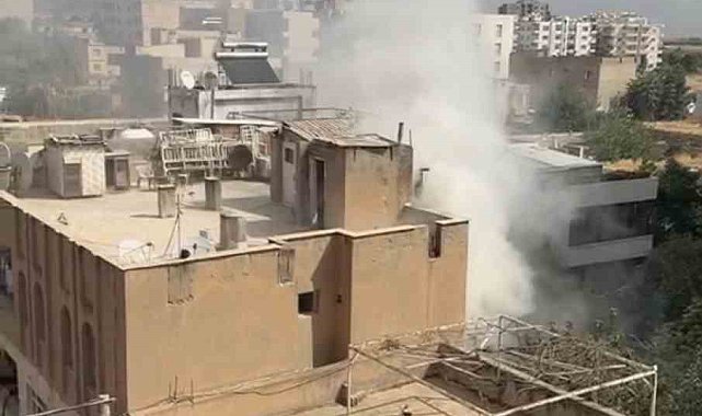 Mardin'de binada çıkan yangın söndürüldü