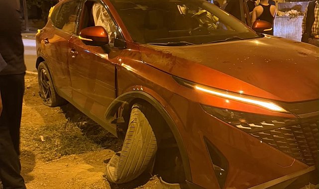 Mardin'de otomobil refüje çıktı: 1 yaralı