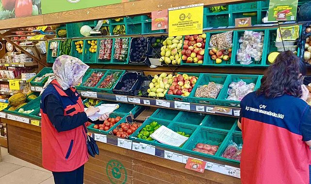 Marketlere yönelik TÜFİS denetimi yapıldı