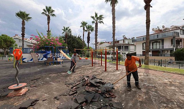 Marmaris'te parklar yenileniyor