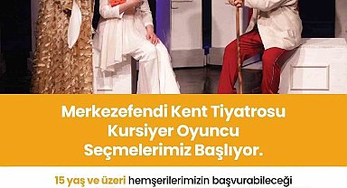 Merkezefendi kent tiyatrosu'nda kurs ve seçmeler için başvurular başladı