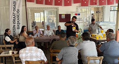 Mersin'de çiftçilere Akdeniz meyve sineğiyle mücadele eğitimi