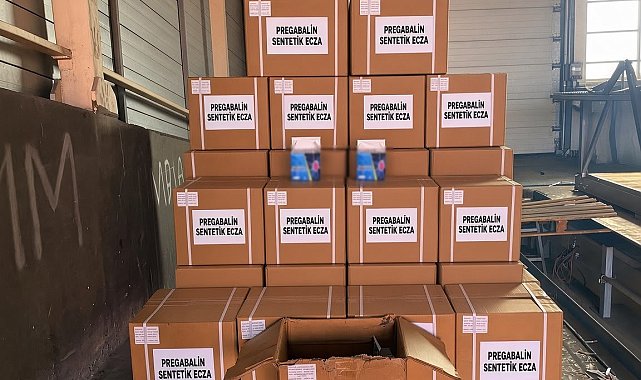 Mersin'de gerçekleştirilen operasyonlarda 1 ton 716 kilogram pregabalin ele geçirildi