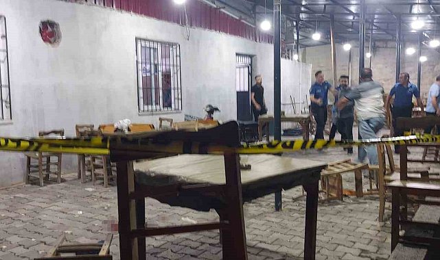 Mersin'de kahvehaneye silahlı saldırı: 1 ölü, 4 yaralı