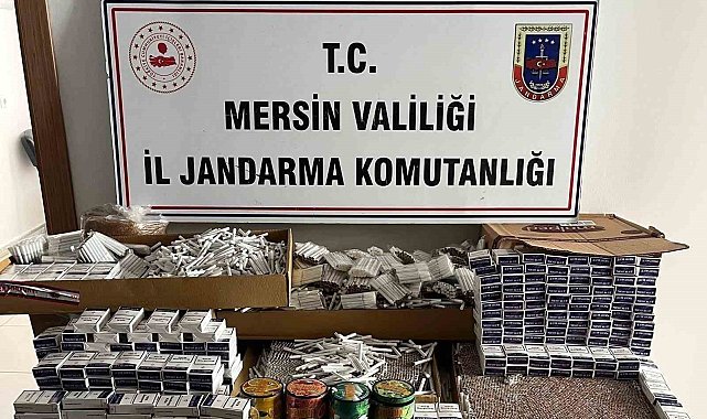 Mersin'de sigara kaçakçılığı operasyonu: 32 bin 120 makaron ele geçirildi