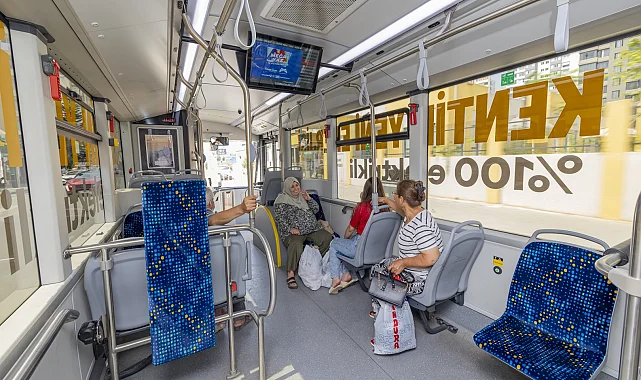 Mersin'de elektrikli otobüslere vatandaşlardan tam not