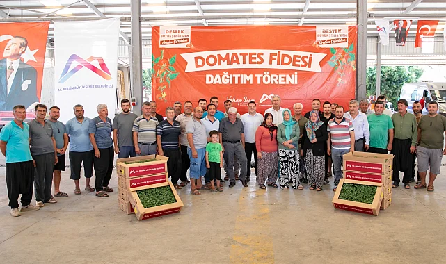 Mersin'de üreticiye domates fidesi desteği