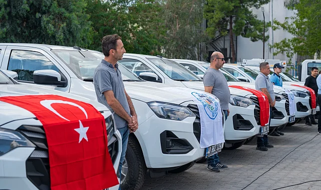 Milas Belediyesi araç filosunu 9 yeni araçla güçlendirdi