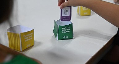 Minik öğrenciler sıfır atığı oyunlarla öğrendi