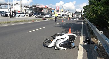 Motosiklet ile elektrikli bisiklet çarpıştı: 2 yaralı